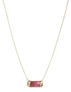 ASOS Semi Precious Bar Necklace - Pink