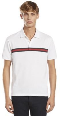 Gucci Cotton Jersey Polo with Chest Stripe