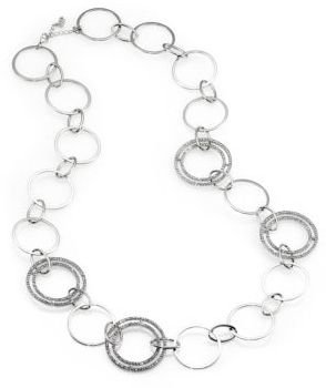 ABS by Allen Schwartz Oversized Sparkle Chain Necklace