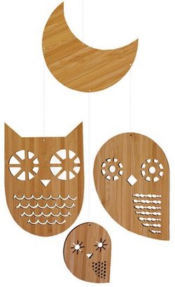 PETIT COLLAGE 'Owl Family - Classic' Bamboo Mobile