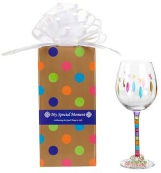 Panache Momo 'Happy Birthday' wine glass