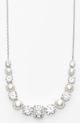 Judith Jack 'Gala' Faux Pearl & Crystal Frontal Necklace