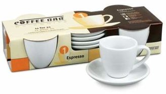 Coffee Bar by Konitz No. 1 Espresso Cups in White (Set of 4)