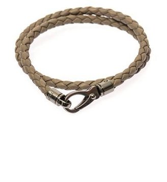 Tod's Woven leather wrap bracelet