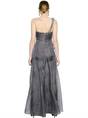 Giorgio Armani Embellished Silk Organza Dress
