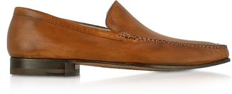 Pakerson Brown Italian Handmade Leather Loafer Shoes