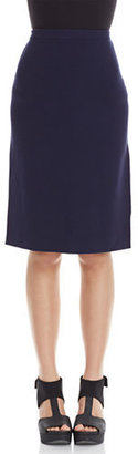 Eileen Fisher Petite Knee Length Silk Skirt