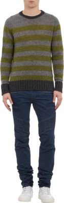 Balmain Stripe Pullover Sweater