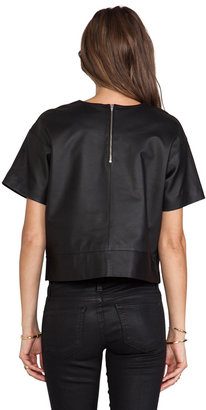 Alexander Wang T by Lightweight Leather Tee