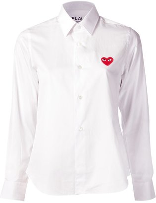 Comme des Garcons Play embroidered heart shirt