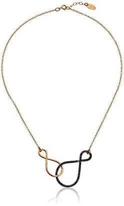 Nashelle Gold and Ox Linked Infinity Necklace