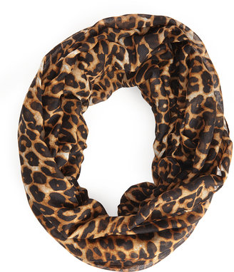 Forever 21 Leopard Print Infinity Scarf