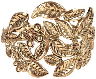 Jane Norman Leaf Detail Cuff Bracelet