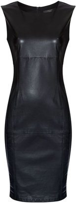Max Mara Rubino leather front dress