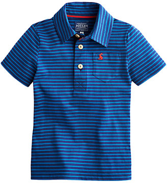 Little Joule Boys' Tom Stripe Polo Shirt, Blue