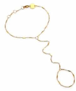 Jennifer Zeuner Jewelry Madrid Hand Chain Bracelet