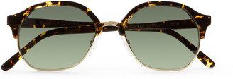 L.G.R Zanzibar Acetate and Metal Round-Frame Sunglasses