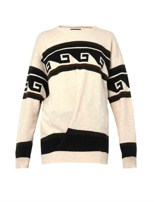 Isabel Marant Samuel geometric stripe-knit sweater