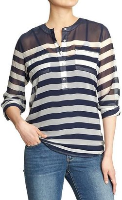 Old Navy Women's Patterned Chiffon Tops