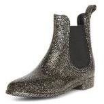 Dorothy Perkins Womens Grey glitter ankle welly boots- Grey