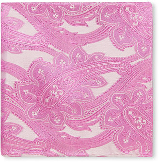 Duchamp Large Pink Paisley Hankerchief