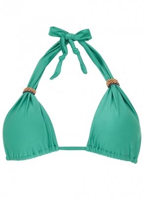 ViX Solid turquoise bikini top