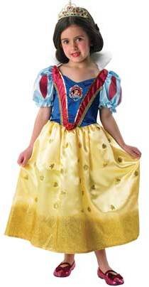 Rubie's Costume Co Glitter Snow White Dress Up Outfit - 5-6 Years.