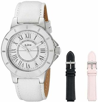 A Line a_line Women's AL-20010-SSET Marina Watch with Interchangeable Leather Bands