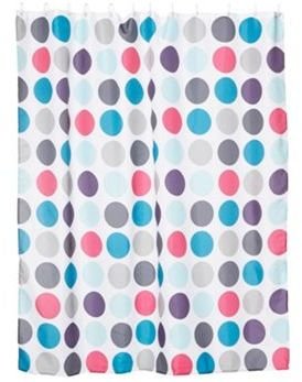Home Collection Blue spotted shower curtain
