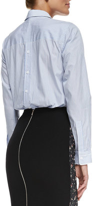 Victoria Beckham Menswear Striped Button-Back Shirt