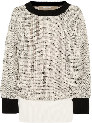 Chloé Open-knit cotton-blend sweater