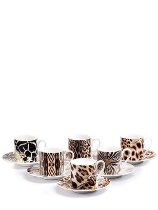 Roberto Cavalli Home - Safari Luxury Set Of 6 Espresso Cups