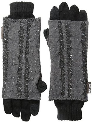 Muk Luks Women's Sprinkled Cable 3-In-1 Gloves