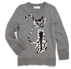 Milly Minis Girl's Cheetah Sweater