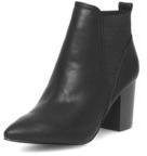Dorothy Perkins Womens Black pointed ankle boots- Black