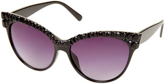 Topshop Jewelled Catseye Sunglasses