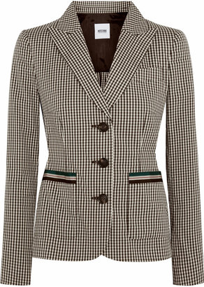 Moschino Cheap & Chic Moschino Cheap and Chic Vichy gingham cotton-blend jacket
