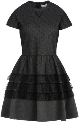 RED Valentino Point d'esprit fused jersey dress