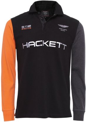Hackett Aston Martin Racing Long Sleeve Polo Shirt