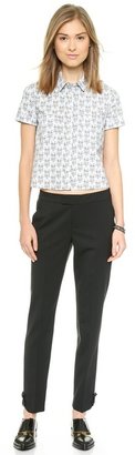 RED Valentino Cropped Bow Pants