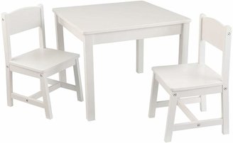 Kid Kraft Aspen Kids Table & Chair Set, Satin White