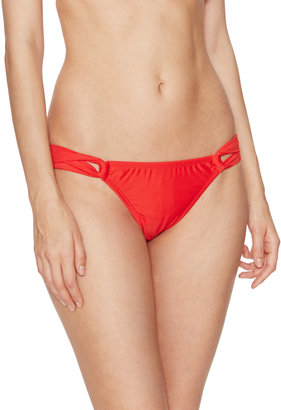 Shoshanna Cherry Red Loop Bikini Bottom