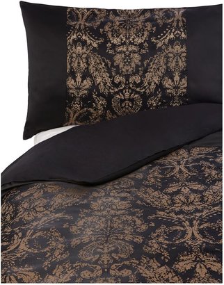 Kylie Minogue Alondra housewife pillowcase in black and gold