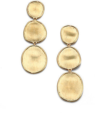 Marco Bicego Lunaria 18K Yellow Gold Triple-Drop Earrings