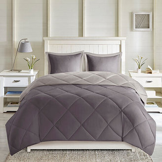 Madison Park Essentials Windsor Microfiber Reversible Down Alternative Comforter Set