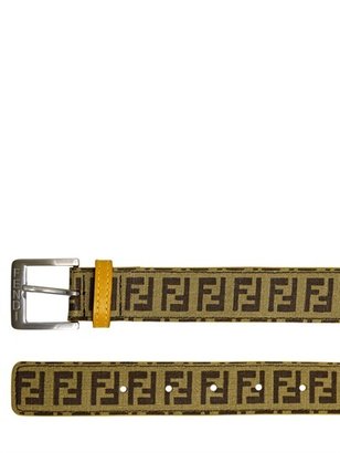 Fendi Textile Logo Belt