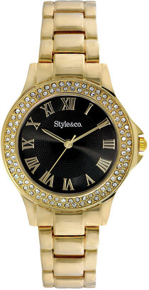 Style&Co. Watch, Women's Gold-Tone Bracelet 36mm SC1393