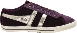 Gola quota velour trainer shoes