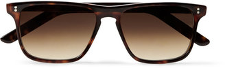 Cutler and Gross Square-Frame Tortoiseshell Acetate Sunglasses