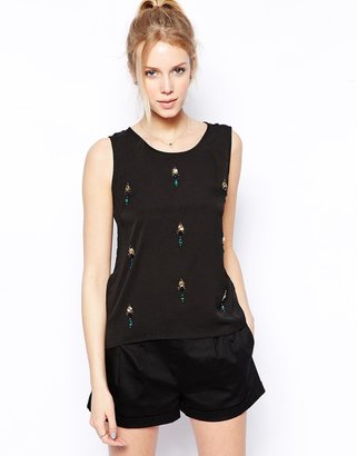 Sugarhill Boutique Beauty Blouse With Embellishment